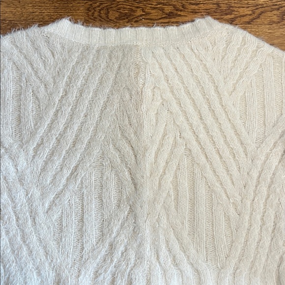 Anthropologie Fuzzy Knit Off the Shoulder Sweater - Picture 6 of 7